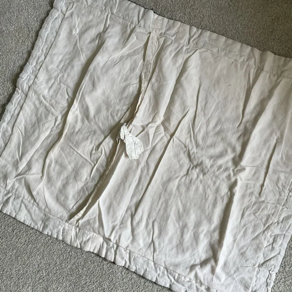 Vintage Quilted Pillow Shams Cases Cottagecore Rustic Boho Queen Size Set of 2